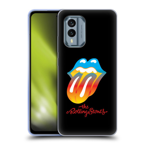 The Rolling Stones Graphics Rainbow Tongue Soft Gel Case for Nokia X30