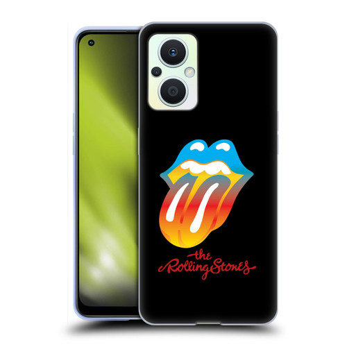 The Rolling Stones Graphics Rainbow Tongue Soft Gel Case for OPPO Reno8 Lite