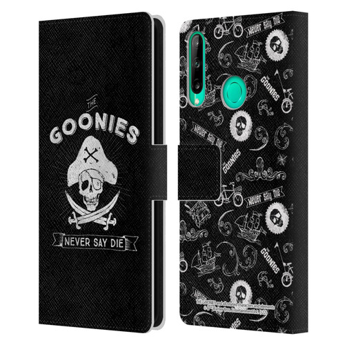 The Goonies Graphics Logo Leather Book Wallet Case Cover For Huawei P40 lite E