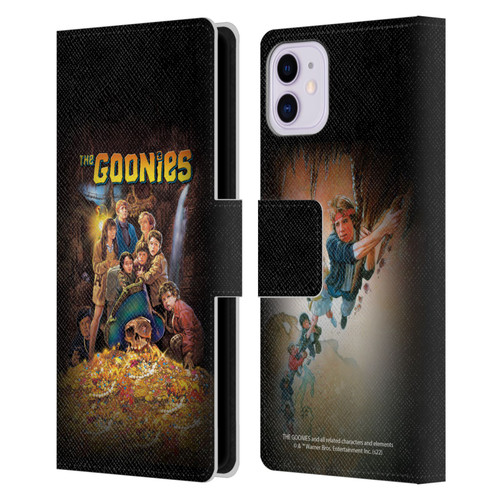 The Goonies Graphics Poster Leather Book Wallet Case Cover For Apple iPhone 11