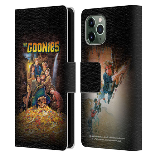 The Goonies Graphics Poster Leather Book Wallet Case Cover For Apple iPhone 11 Pro