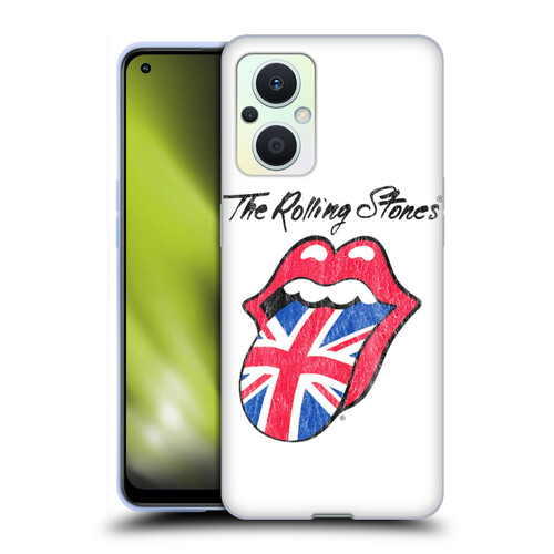 The Rolling Stones Key Art UK Tongue Soft Gel Case for OPPO Reno8 Lite