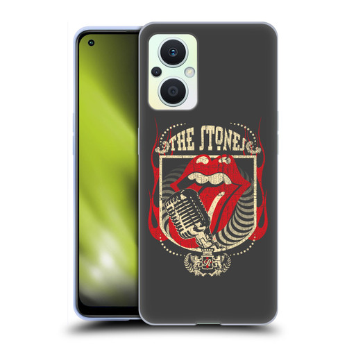 The Rolling Stones Key Art Jumbo Tongue Soft Gel Case for OPPO Reno8 Lite