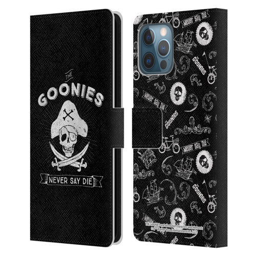 The Goonies Graphics Logo Leather Book Wallet Case Cover For Apple iPhone 12 Pro Max