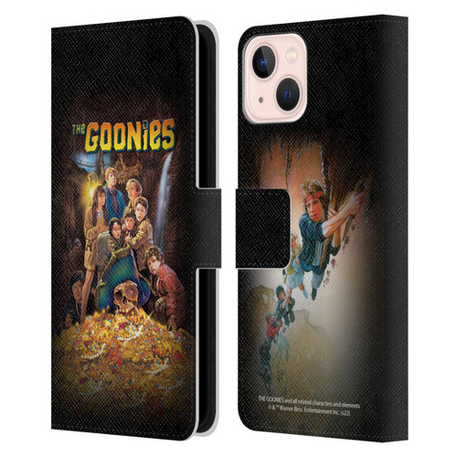 The Goonies Graphics Poster Leather Book Wallet Case Cover For Apple iPhone 13
