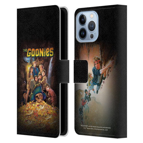 The Goonies Graphics Poster Leather Book Wallet Case Cover For Apple iPhone 13 Pro Max