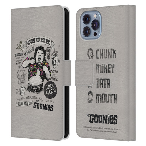 The Goonies Graphics Character Art Leather Book Wallet Case Cover For Apple iPhone 14