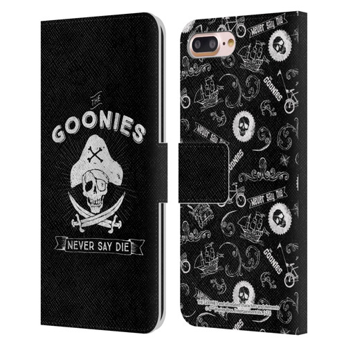 The Goonies Graphics Logo Leather Book Wallet Case Cover For Apple iPhone 7 Plus / iPhone 8 Plus