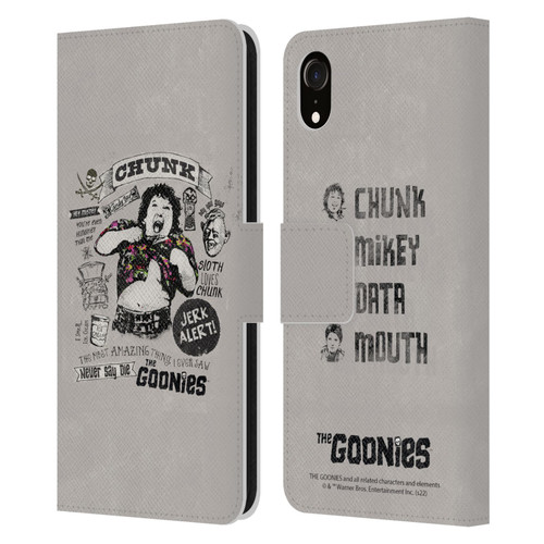 The Goonies Graphics Character Art Leather Book Wallet Case Cover For Apple iPhone XR