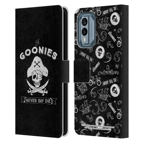 The Goonies Graphics Logo Leather Book Wallet Case Cover For Nokia X30