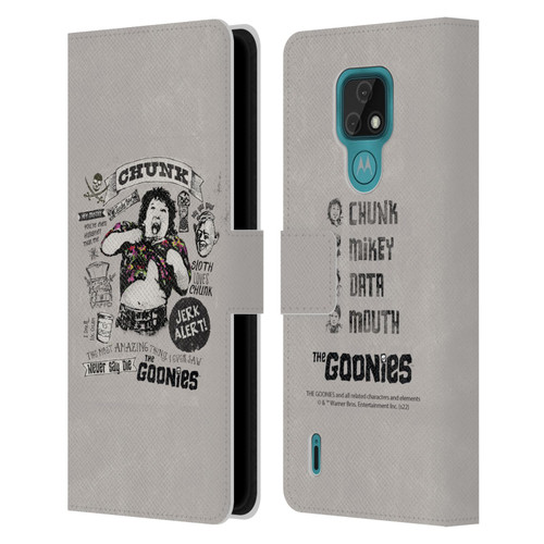The Goonies Graphics Character Art Leather Book Wallet Case Cover For Motorola Moto E7