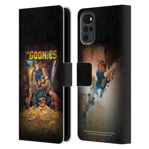 The Goonies Graphics Poster Leather Book Wallet Case Cover For Motorola Moto G22