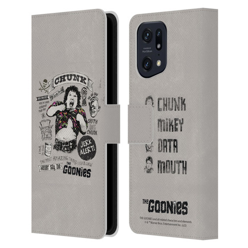 The Goonies Graphics Character Art Leather Book Wallet Case Cover For OPPO Find X5