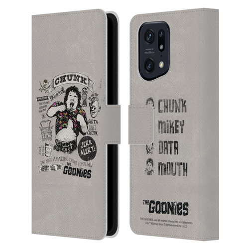 The Goonies Graphics Character Art Leather Book Wallet Case Cover For OPPO Find X5 Pro
