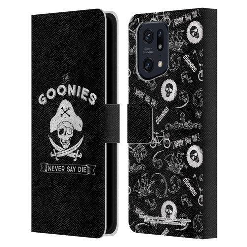 The Goonies Graphics Logo Leather Book Wallet Case Cover For OPPO Find X5 Pro