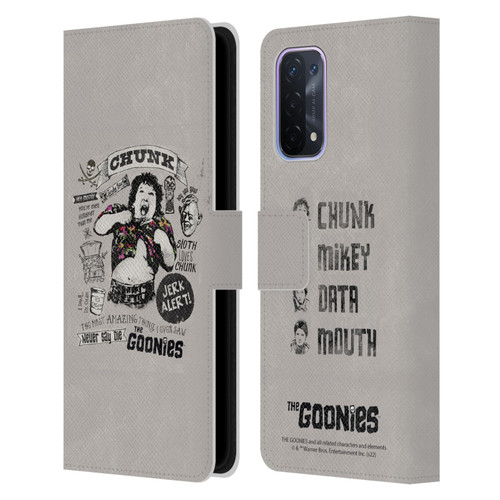 The Goonies Graphics Character Art Leather Book Wallet Case Cover For OPPO A54 5G