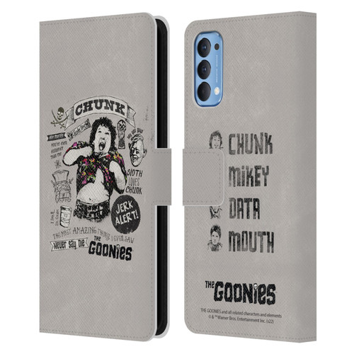 The Goonies Graphics Character Art Leather Book Wallet Case Cover For OPPO Reno 4 5G