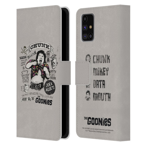 The Goonies Graphics Character Art Leather Book Wallet Case Cover For Samsung Galaxy M31s (2020)