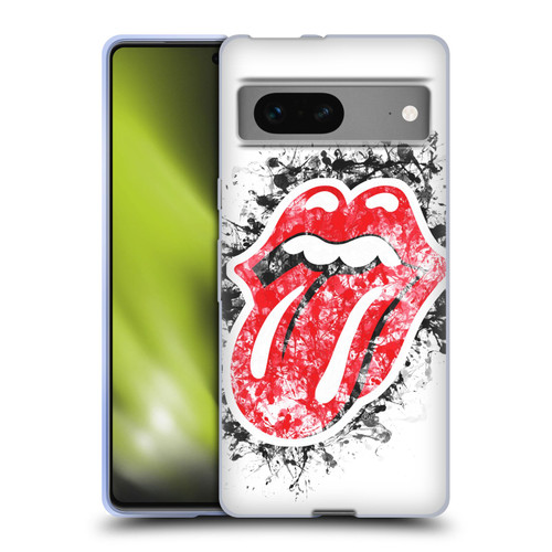 The Rolling Stones Licks Collection Distressed Look Tongue Soft Gel Case for Google Pixel 7