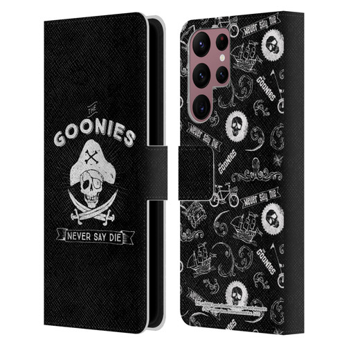 The Goonies Graphics Logo Leather Book Wallet Case Cover For Samsung Galaxy S22 Ultra 5G