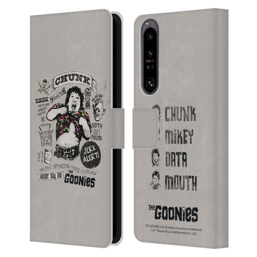 The Goonies Graphics Character Art Leather Book Wallet Case Cover For Sony Xperia 1 IV