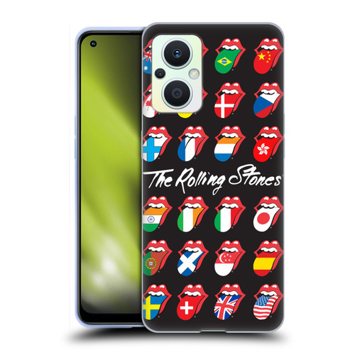 The Rolling Stones Licks Collection Flag Poster Soft Gel Case for OPPO Reno8 Lite