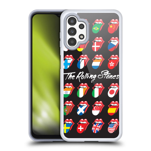 The Rolling Stones Licks Collection Flag Poster Soft Gel Case for Samsung Galaxy A13 (2022)