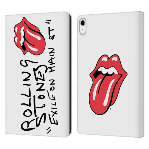 The Rolling Stones Albums Exile On Main St. Leather Book Wallet Case Cover For Apple iPad 10.9 (2022)