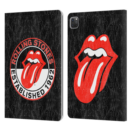The Rolling Stones Graphics Established 1962 Leather Book Wallet Case Cover For Apple iPad Pro 11 2020 / 2021 / 2022