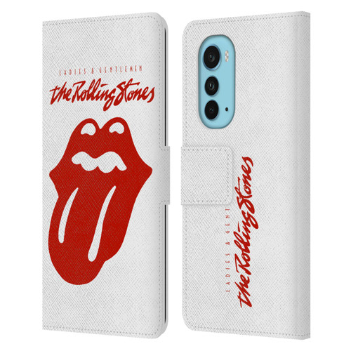 The Rolling Stones Graphics Ladies and Gentlemen Movie Leather Book Wallet Case Cover For Motorola Edge (2022)