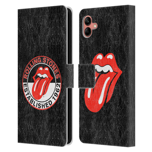 The Rolling Stones Graphics Established 1962 Leather Book Wallet Case Cover For Samsung Galaxy A04 (2022)