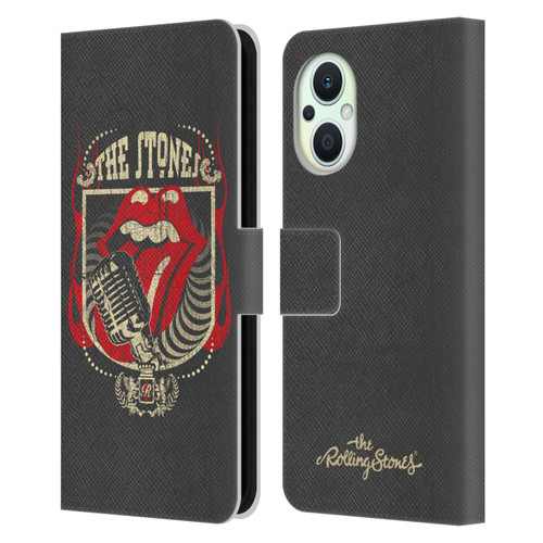 The Rolling Stones Key Art Jumbo Tongue Leather Book Wallet Case Cover For OPPO Reno8 Lite