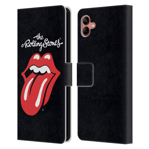 The Rolling Stones Key Art Tongue Classic Leather Book Wallet Case Cover For Samsung Galaxy A04 (2022)