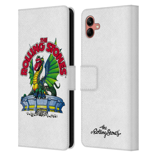 The Rolling Stones Key Art Dragon Leather Book Wallet Case Cover For Samsung Galaxy A04 (2022)