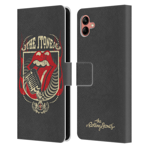 The Rolling Stones Key Art Jumbo Tongue Leather Book Wallet Case Cover For Samsung Galaxy A04 (2022)