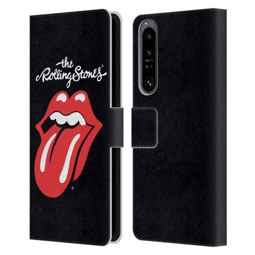 The Rolling Stones Key Art Tongue Classic Leather Book Wallet Case Cover For Sony Xperia 1 IV