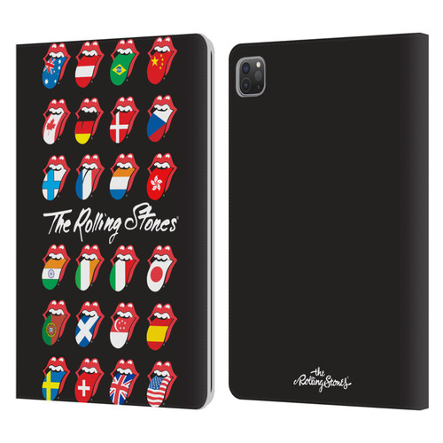 The Rolling Stones Licks Collection Flag Poster Leather Book Wallet Case Cover For Apple iPad Pro 11 2020 / 2021 / 2022
