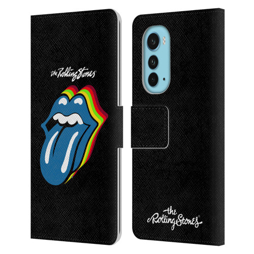 The Rolling Stones Licks Collection Pop Art 2 Leather Book Wallet Case Cover For Motorola Edge (2022)