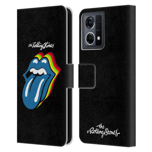 The Rolling Stones Licks Collection Pop Art 2 Leather Book Wallet Case Cover For OPPO Reno8 4G