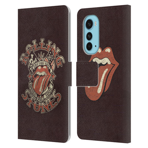 The Rolling Stones Tours Tattoo You 1981 Leather Book Wallet Case Cover For Motorola Edge (2022)
