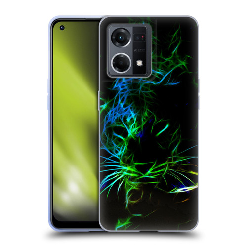 Simone Gatterwe Animals Neon Leopard Soft Gel Case for OPPO Reno8 4G