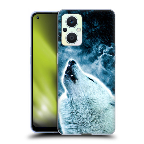 Simone Gatterwe Animals 2 Howling Wolf Soft Gel Case for OPPO Reno8 Lite