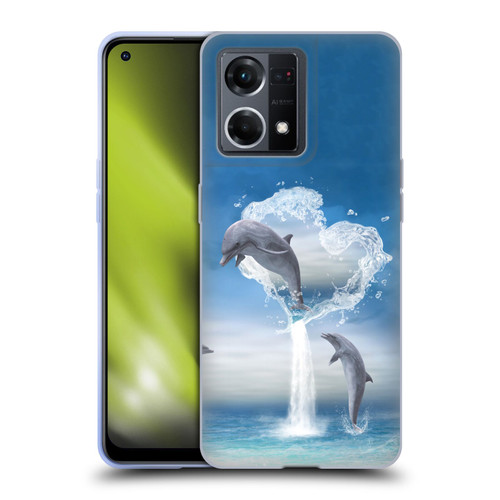 Simone Gatterwe Dolphins Lovers Soft Gel Case for OPPO Reno8 4G