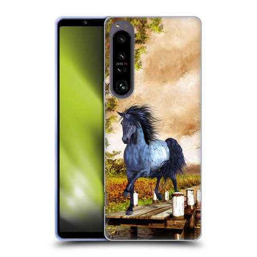 Simone Gatterwe Horses On The Lake Soft Gel Case for Sony Xperia 1 IV