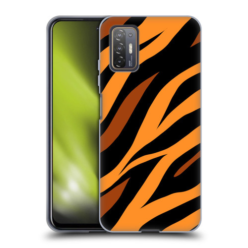 Grace Illustration Animal Prints Tiger Soft Gel Case for HTC Desire 21 Pro 5G