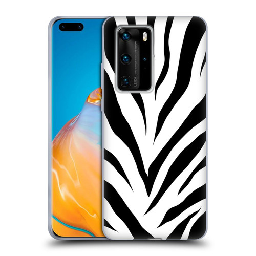 Grace Illustration Animal Prints Zebra Soft Gel Case for Huawei P40 Pro / P40 Pro Plus 5G