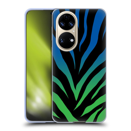 Grace Illustration Animal Prints Ombré Zebra Soft Gel Case for Huawei P50