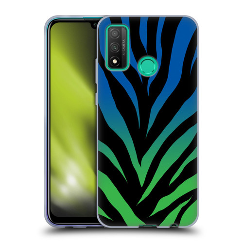 Grace Illustration Animal Prints Ombré Zebra Soft Gel Case for Huawei P Smart (2020)