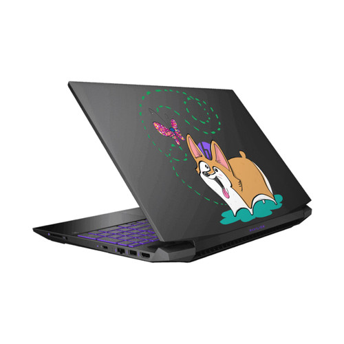 Grace Illustration Dogs Corgi Vinyl Sticker Skin Decal Cover for HP Pavilion 15.6" 15-dk0047TX