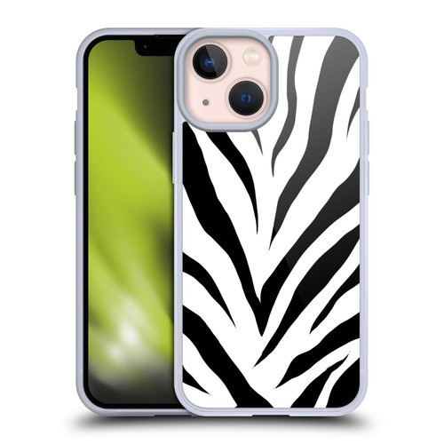 Grace Illustration Animal Prints Zebra Soft Gel Case for Apple iPhone 13 Mini